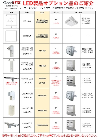 【パンフレット】付属品パンフレット